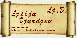 Ljilja Đurđev vizit kartica